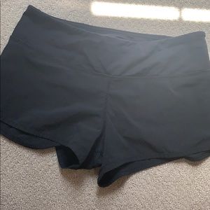 Black Lululemon speed shorts